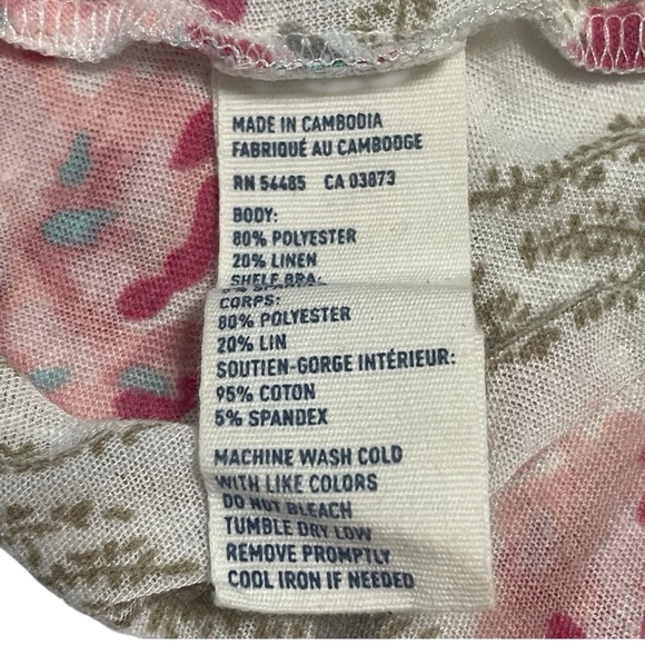 American Eagle Outfitters Pink and Cream Floral Camisole - Picture 8 of 10